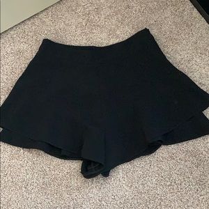 Mini black shorts